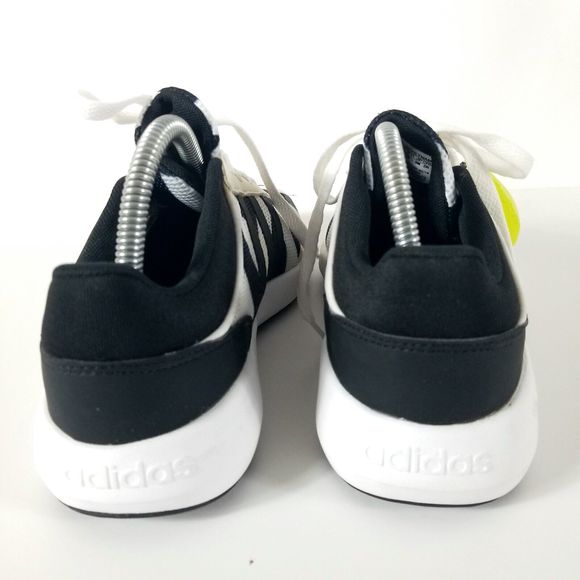 ADIDAS NEO CLOUDFOAM Women US 7 BLACK WHITE Geometric Running SNEAKERS AW5284 - Picture 8 of 10